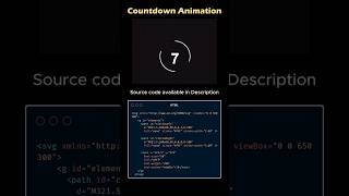 GSAP SVG Countdown Animation 🔥 Smooth Circle Timer | HTML CSS JS