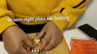HOW TO OPEN & CLOSE SNAP OFF WATCH . CHANGE BATTERY.