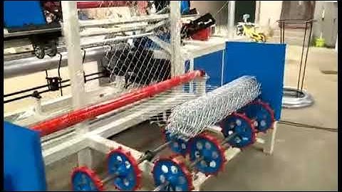 automatic chain link fence machine working video