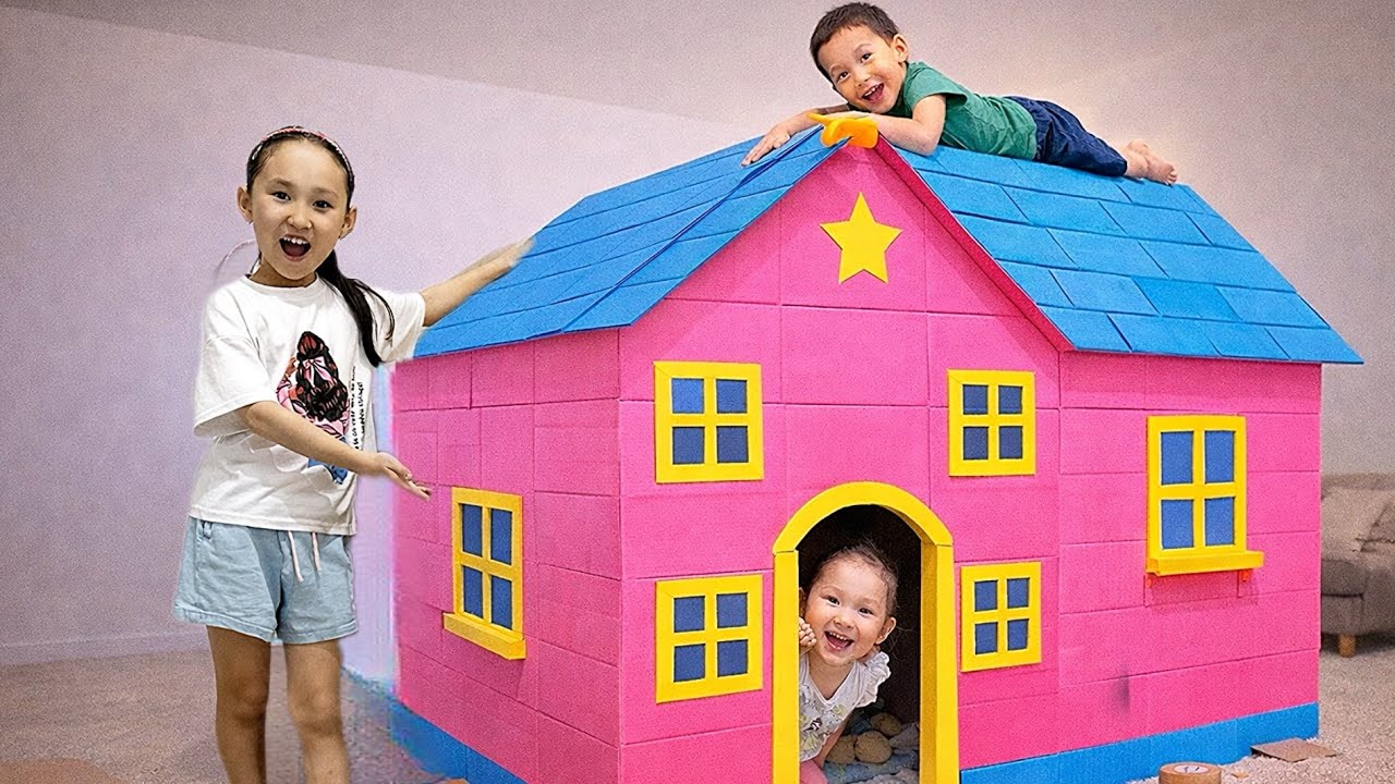 ҮЛКЕН ҮЙШІК ЖАСАДЫҚ😍🙋🏻‍♀️КІМ ҰРЫП ТҰРҒАН 😱ҮЙДІҢ СЫРТЫНДА ЖҮРГЕН КІМ..💣📽️