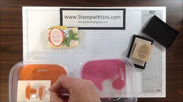 Stamp with Jini TWO TONE EMBOSSING TECHNIQUE by Jini Merck