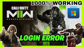 Call of Duty Modern Warfare II Microsoft Account Login Error PC FIX 🛠️ (GAME PASS PC) #codmw2