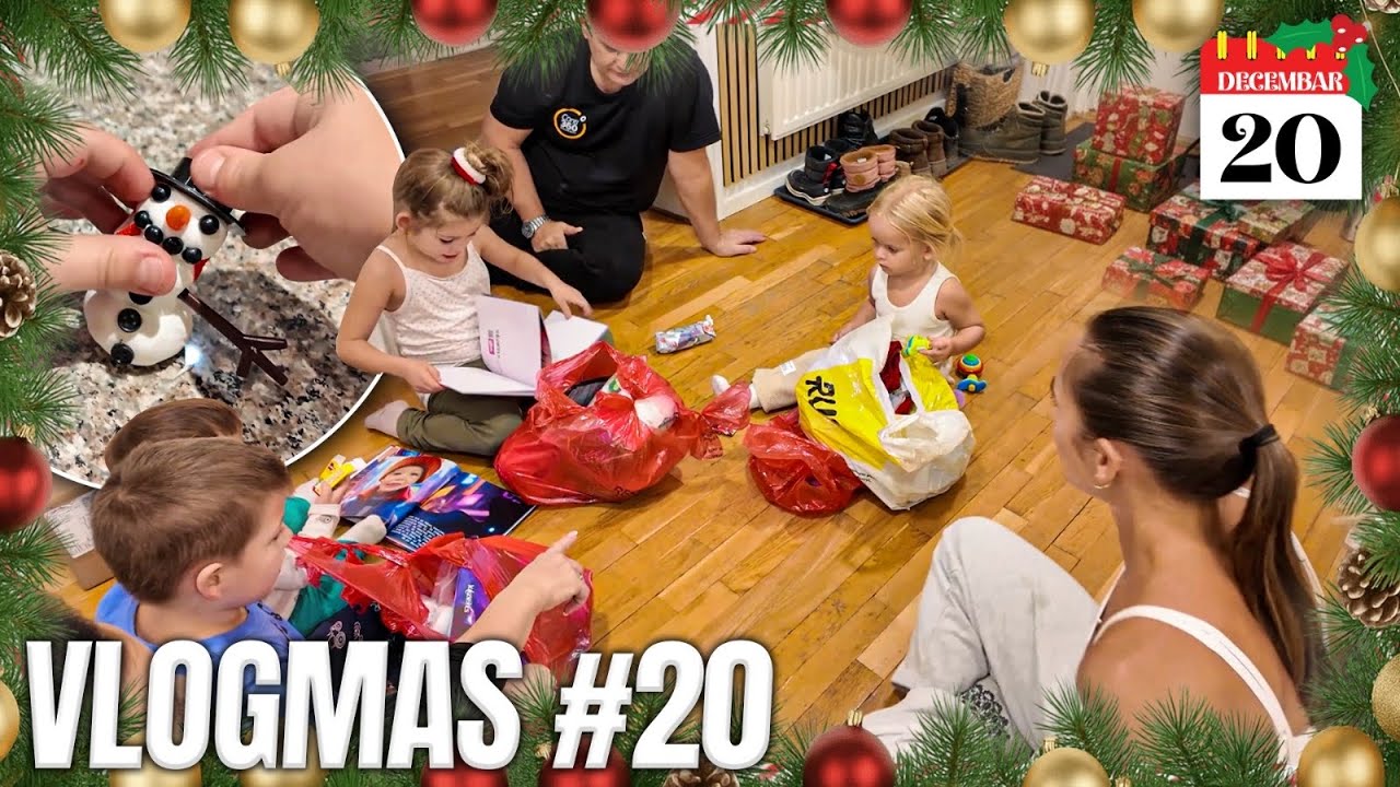 VLOGMAS 20- Prvi dan u Švedskoj 🇸🇪 Otpakivanje, igrice