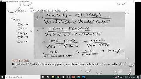 karlpearson coefficient of correlation-assumed mean