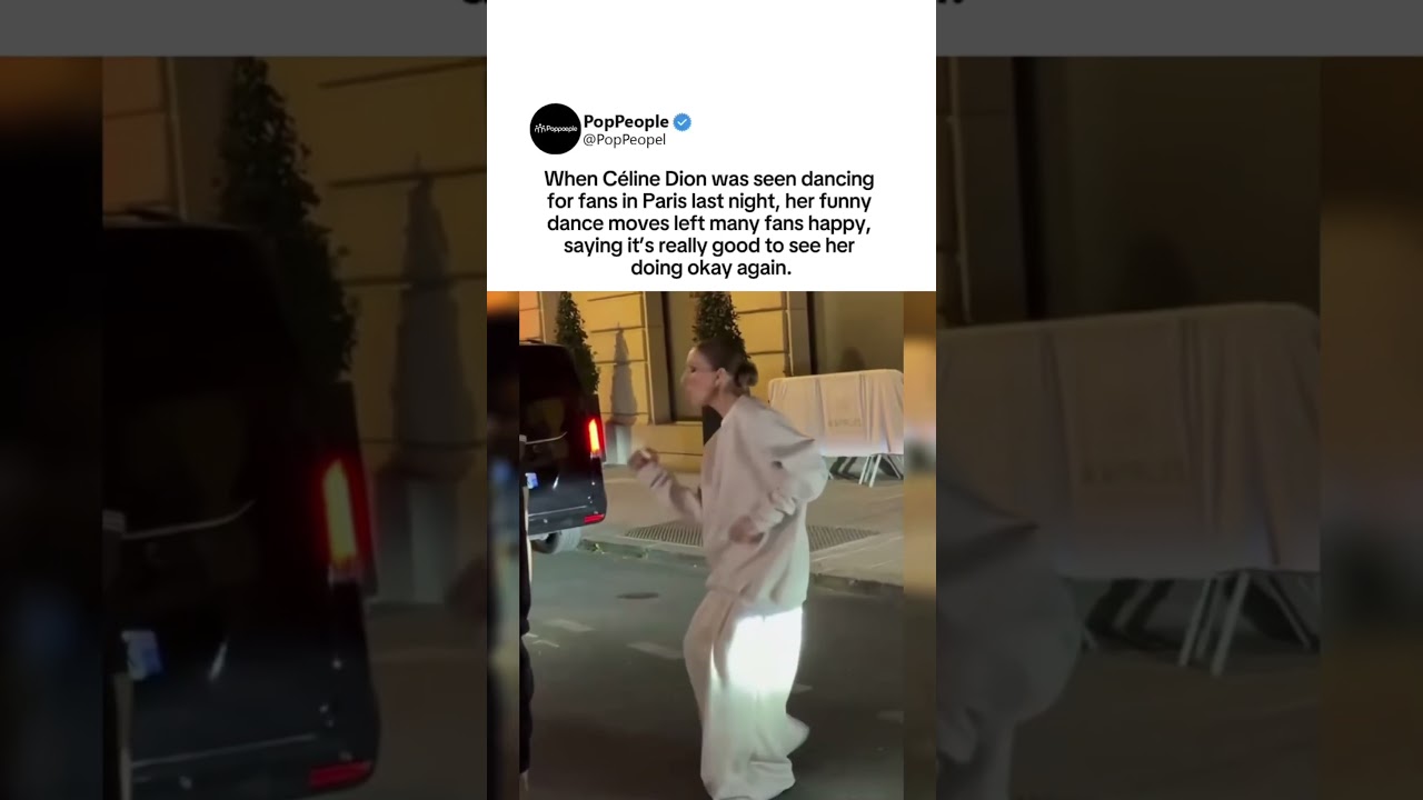 Céline Dion dancing for fans in Paris has everyone emotional #celinedion 