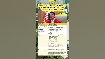 Profil Kaesang Pangarep, Putra Bungsu Jokowi yang Jadi Ketum PSI