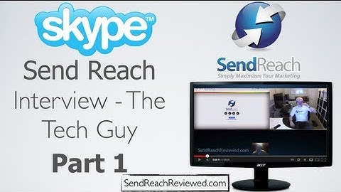 SendReach Interview with The Tech Guy - Send Reach Email Marketing Auto-Responder - part 1