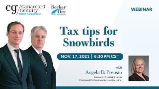 Tax Tips for Snowbirds