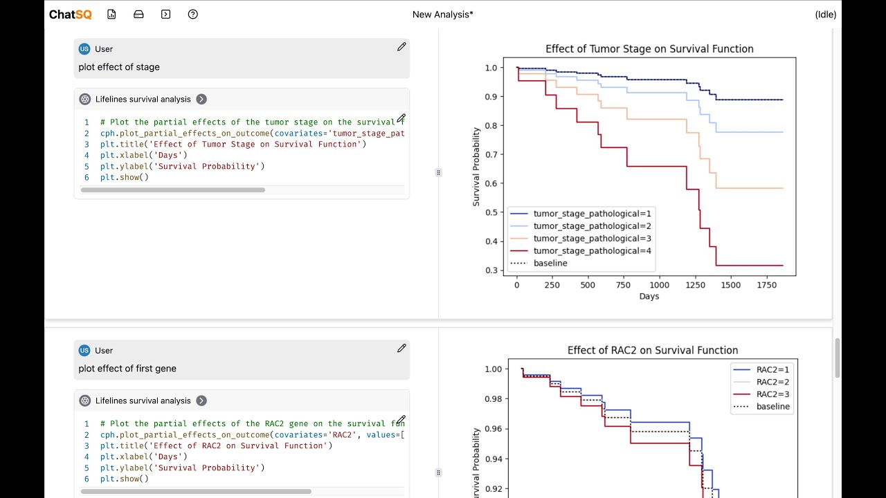 ChatSQ demo CPTAC survival analysis - YouTube