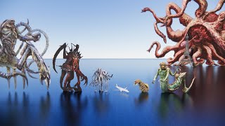 All Kraken size comparison | 3D animation