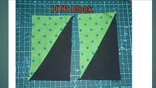 Half triangle rectangle (HTR) 😲 blocks so easy to make. patchwork patterns/diycsei83