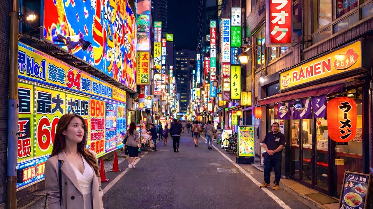 Τόκιο, Ιαπωνία 🇯🇵 | Κόκκινος Φάρος – Σινζούκου Καμπουκίτσο 歌舞伎町散歩 προς Σιμπούγια 渋谷区 – Πεζοπορία 4K – Video