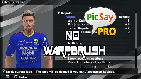 TUTORIAL EDIT FACE PES PPSSPP WITH PICSAY BY NAIFMOHAMAD