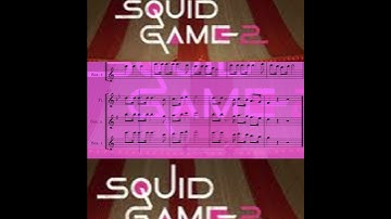 Mingle Game Song - Squid Game for Tenor Sax, Clarinet, Alto Sax and Flute #squidgame2 #partitura