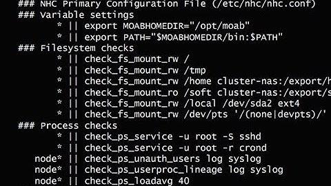 Michael Jennings (LBNL) - LBNL Node Health Check: Introduction, Configuration, and Customization