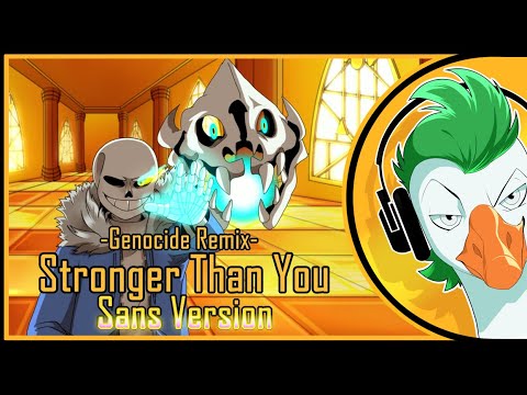 【Undertale】Stronger Than You -Genocide Remix- (Sans version) [RUS COVER На русском]