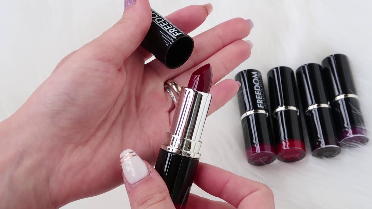 Freedom Lipstick Collection Vamp Noir Youtube