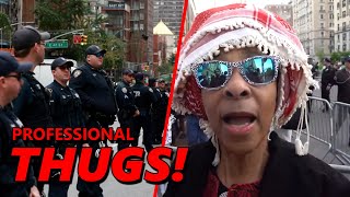 Professional THUGS! Pro-Palestinian Protester Blasts Cops' Violent Crackdown on Gaza Protesters