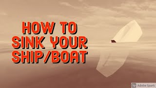 Plane Crazy - How to Sink your small Boat