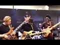 Marcus Miller Richard Bona Hadrien Feraud Namm 2019. MarkBass Booth