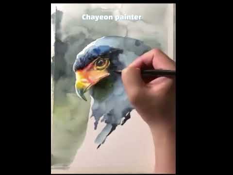 <strong>Eagle</strong>, watercolor painting / 수채화 독수리 채색#shorts  #stilllife