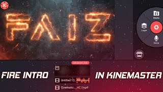 How To Edit 🔥 Fire Effect Text Animation In KineMaster | How to edit intro like Madan | Techtory screenshot 4