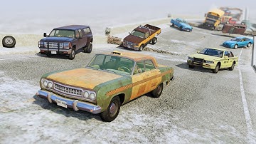 BeamNG Drive - Long Dummy Race (Random Cars)