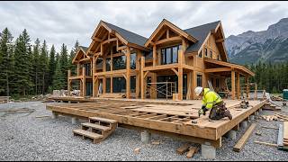 DIY Log Cabin Build Alone in the Forest | DIY Wood Cabin | Off-Grid Log Cabin. Start to Finish