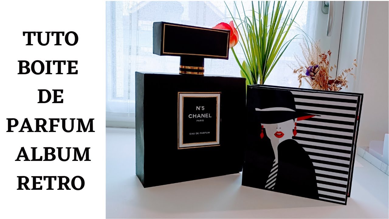 Tuto boîte bouteille de parfum pour l'album rétro #scrapbook #scrapbooking #tutorielscrap