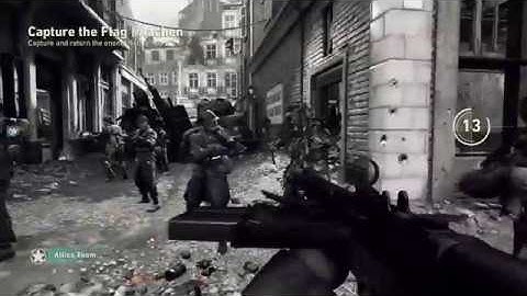 Call of Duty: WWII Capture the Flag on Aachen w/Bots (1080p60)