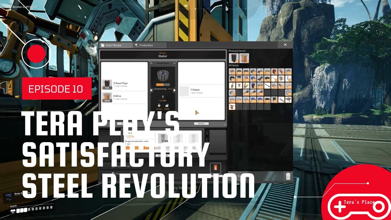 Satisfactory Stators and Steel Bosting Episode 10 YouTube