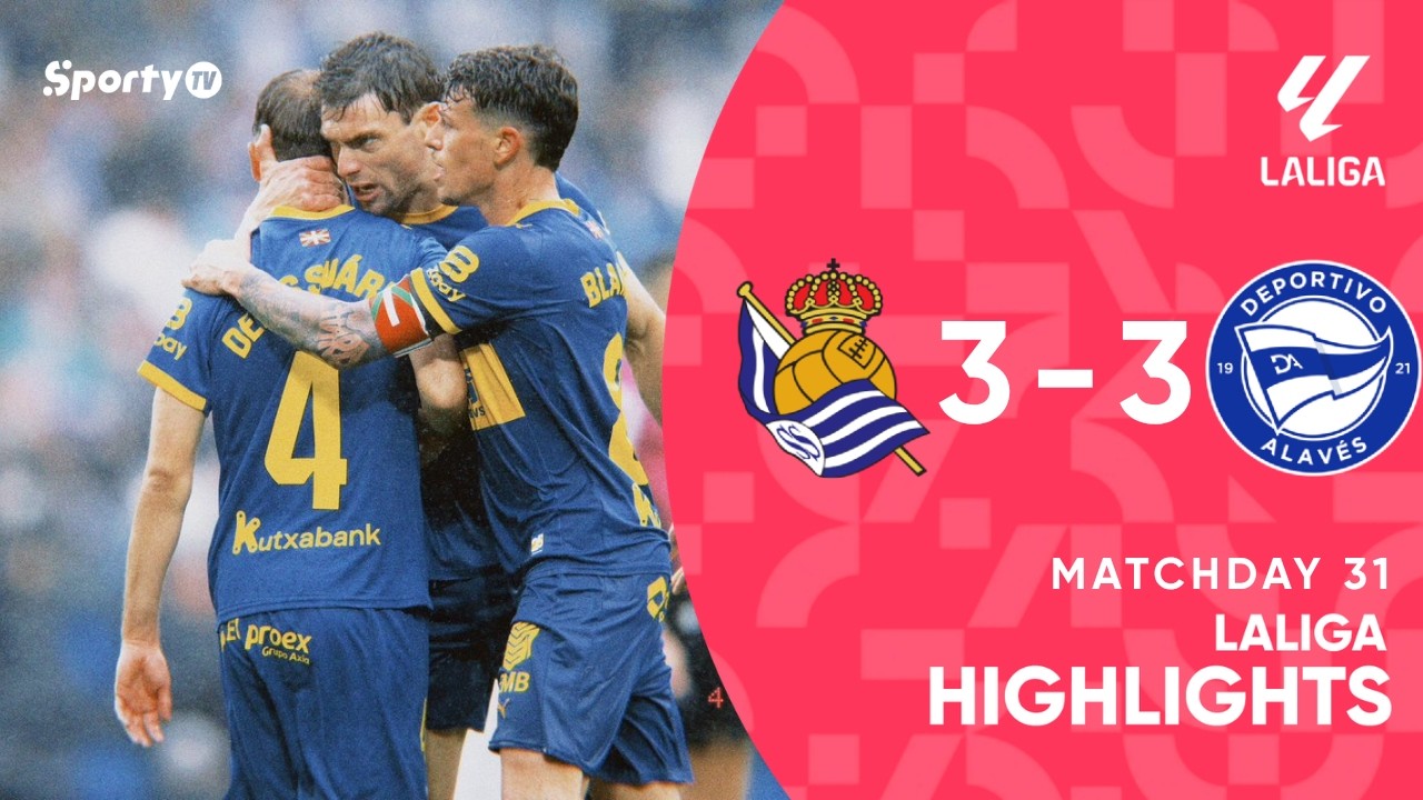 Real Sociedad vs Alavés (3-3) | 25/26 | LaLiga - Game highlights | SportyTV