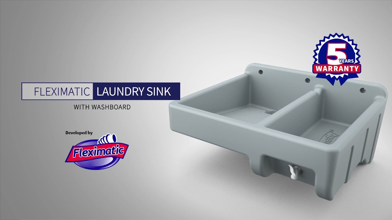 Laundry Sink with Washboard