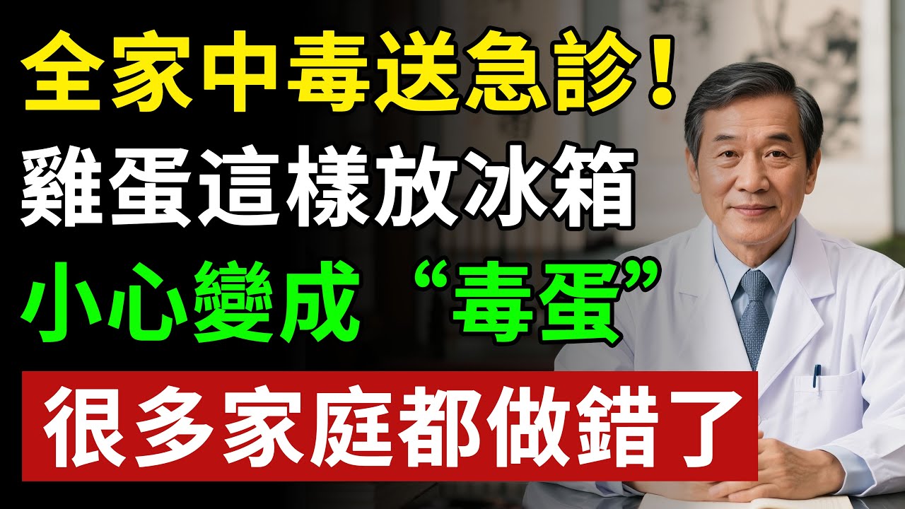 全家中毒送急診！雞蛋這樣放冰箱，小心變成“毒蛋”，很多家庭都做錯了！揭秘養生真相健康知識老年健康#健康知识 #健康飲食 #養老生活 #老年健康 #樂齡健康