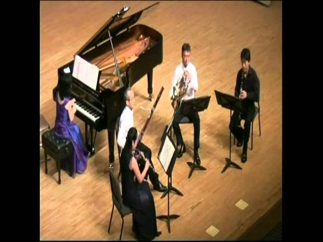 モーツァルトMozart ピアノと管楽のための五重奏曲Quintet K.452 - YouTube
