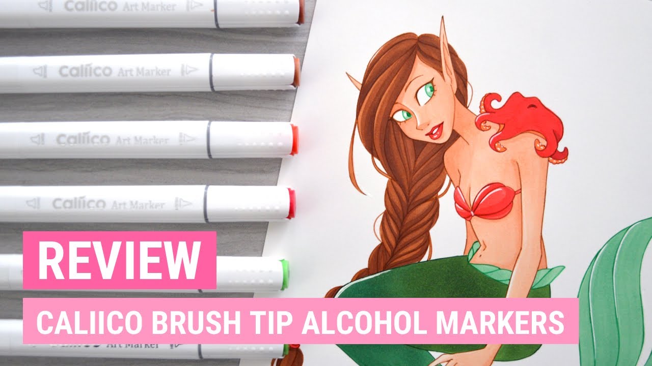 Caliico Alcohol Brush Markers | Art Product Review | iiKiui