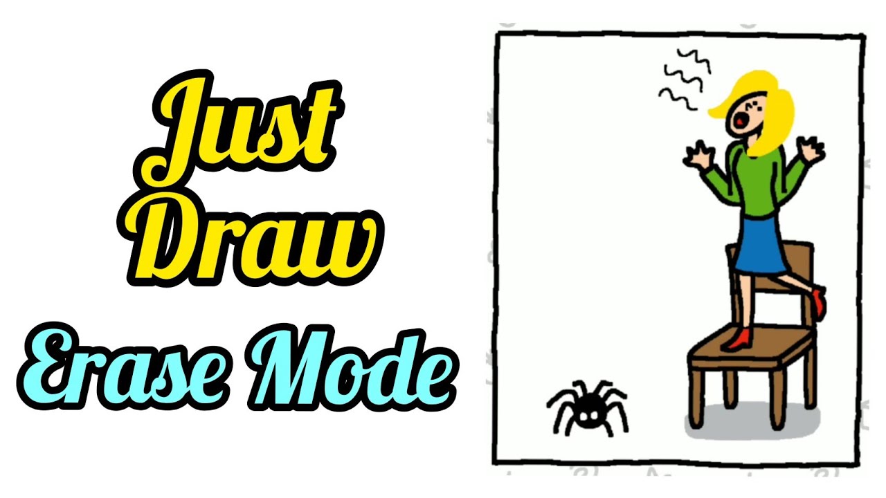 Just Draw - Drawing Puzzle - Erase Mode Level 3 Solution