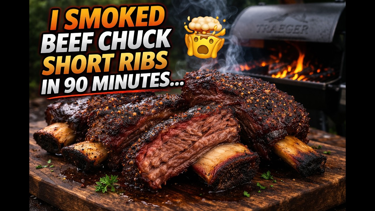 I Smoked beef chuck Short Ribs in 90 Minutes… 🤯 [Pete's Meats] - YouTube