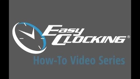 Easy Clocking Time & Attendance Software How To Video Series: Assigning Schedules