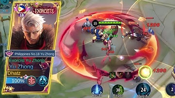YU ZHONG GERMAN CUT IN MYTHICAL GLORY!! | YU ZHONG TOP PH - MLBB