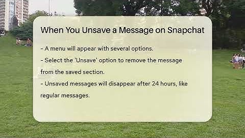 When You Unsave a Message on Snapchat - Everyday-Networking