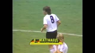1986WC Lothar Matthäus vs France 2-0 (World Cup Semi-Final) | All Touches