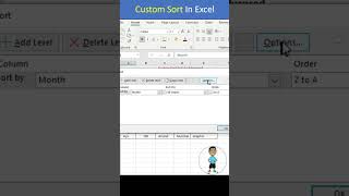 Advanced Custom Sort in Excel #excel #exceltips #shorts  #exceltutorial #msexcel #microsoftexcel screenshot 4