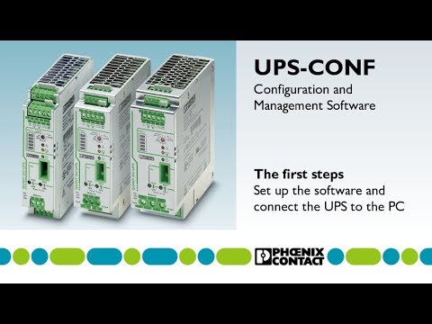 UPS-CONF: Setting up the software