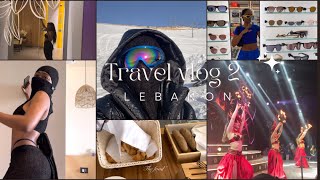 Lebanon Travel Vlog 2|: First time Skiing + Beach + Clubbing + Shopping 