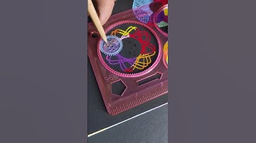 How many rotation did the pen make in total??? #spirograph #viralvideo #okeyornot #youtubeshorts