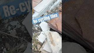 Recycling Tiles Into Coasters  Using The Napkin Decoupage Technique decoupage modpodge coaster
