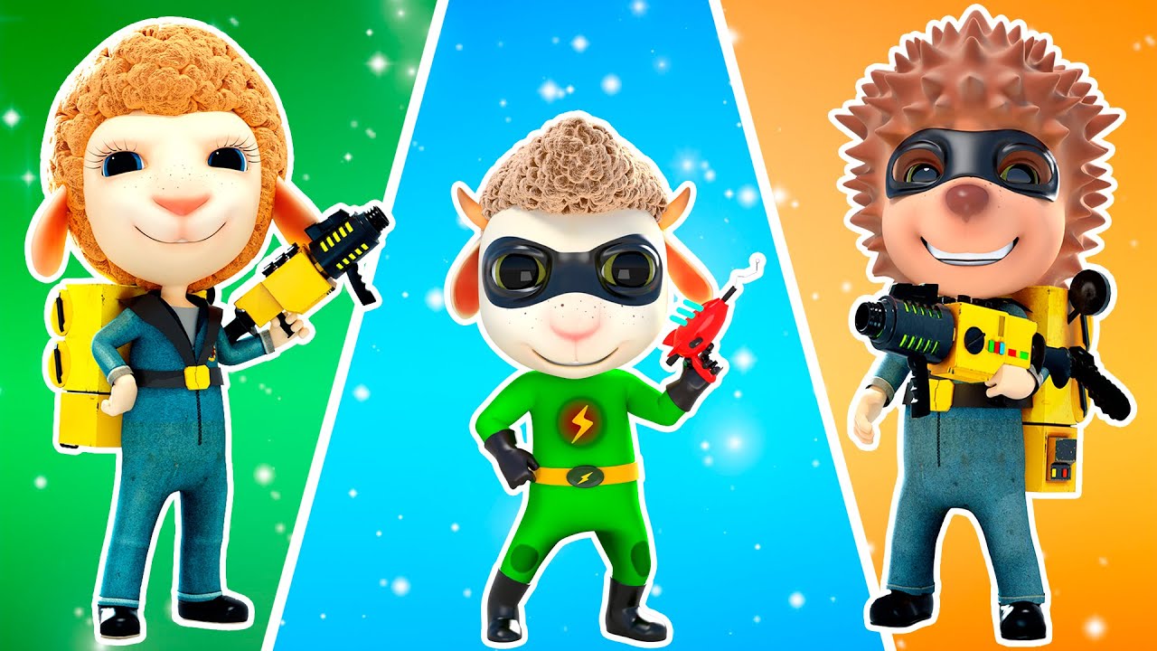 A família de Dolly está jogando Super-Heróis | Desenhos Animados para Crianças | Dolly e Amigos
