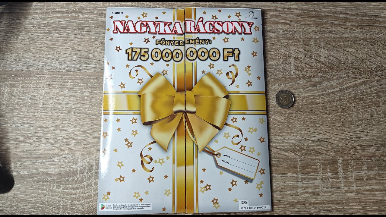 Nagykarácsony sorsjegy lekaparása!
