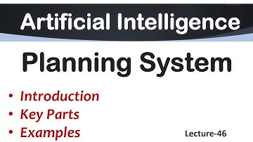Lec-46 | Planning System in AI | Working of Planning System | AI Tutorial in English